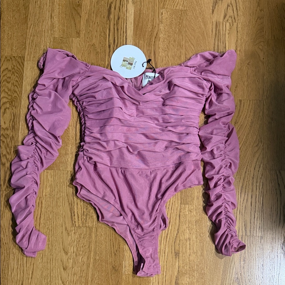Princess Polly Mauve Ruched Kids Bodysuit